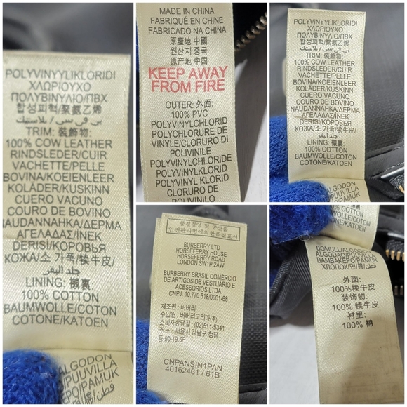 BURBERRY Hambleton London Check Briefcase Messenger Bag Blue - Picture 6 of 13